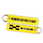 Bag Racing Match Embroidered Key Chain Cotton Polyester Material