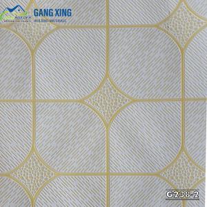 China 238 Golden PVC gypsum ceiling tiles factory