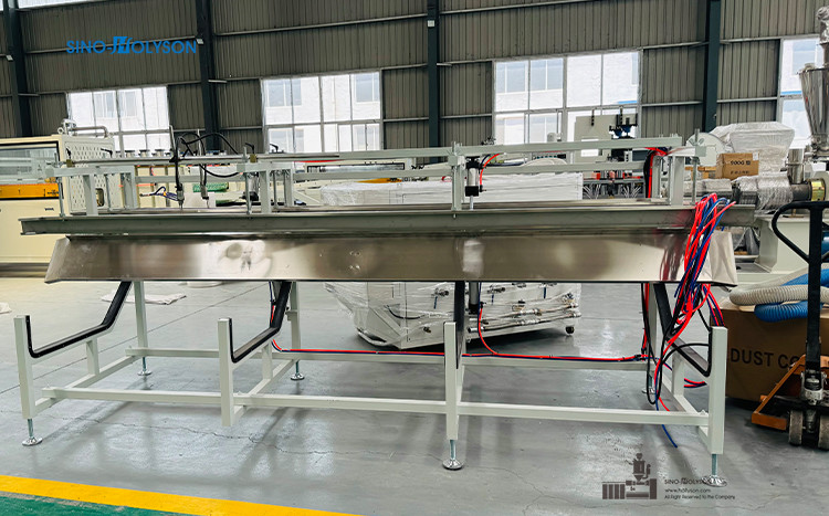 sino holyson HSJZ-65-132 37kw Motor Power WPC Door Frame Production Line / WPC PVC Wooden Door Frame Making Machine