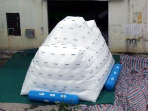 China White Inflatable Water Sports , 3 Sides Inflatable Iceberg For Water Sport factory
