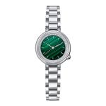 SS316L Women Quartz Wrist Watch Mineral Glass Leather Strap