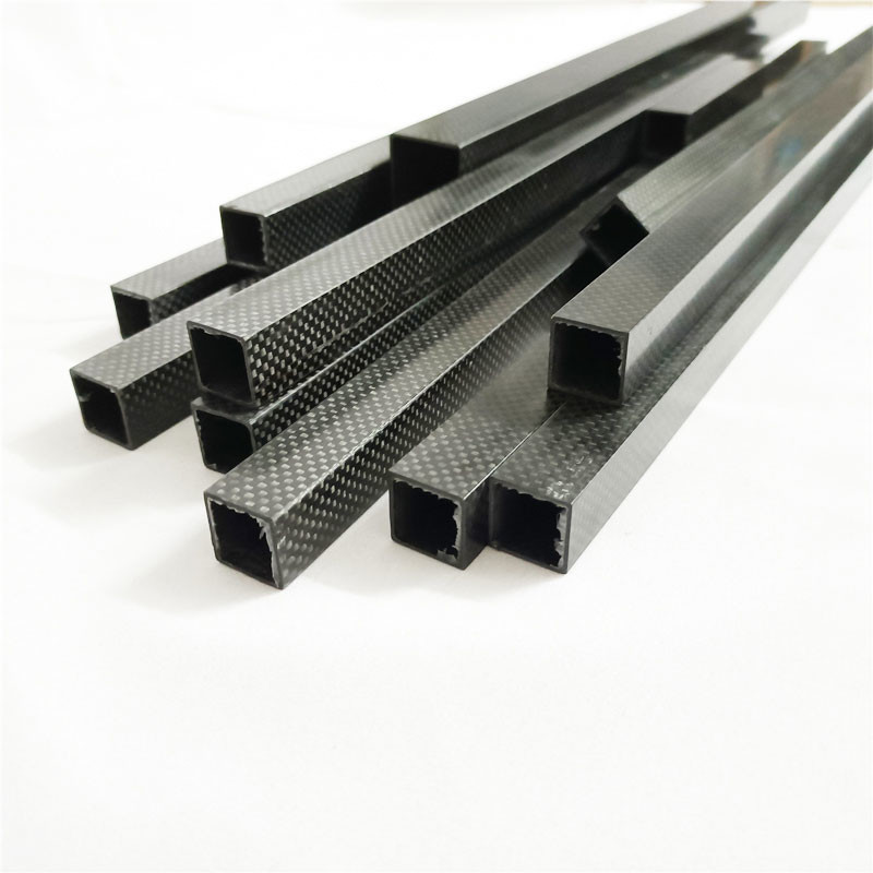 Electromagnetic Rectangle CFRP Carbon Fiber Tube Nonmagnetic