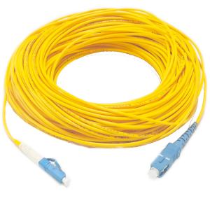 China SM LC UPC - SC UPC 2mm 25m Fiber Optic Patch Cable -40~80 LAN factory