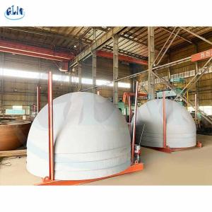 China 300mm 400mm 6mm Hemispherical Tank Heads SS304 Carbon Steel Vessel Dished Ends factory