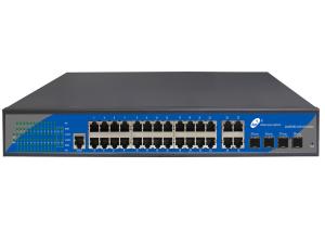 China Full Gigabit 24 Ports POE Switch , 24+4+4 Managed SFP Switch With 4 Combo Ports factory