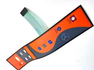 China 3M Rear Adhesive Momentary Push Button With Gradient Printing factory