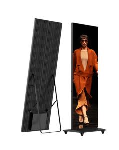 China Customized Indoor Outdoor Slim Poster LED Display For Advertising 3in1 factory
