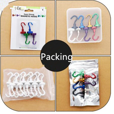 Composite NdFeB Magnet Super Strong Magnetic Hook Black for Industrial Applications
