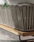 Woven Outdoor Tuft Rope Sofa Thick Cushion Villa Patio Backyard Garden Furniture