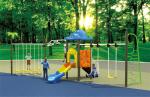 china top high quality outdoor plastic swing and slide for children