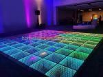 Toughened Glass Surface 50X50cm LED SMD 5050 Infinity Illusion Dance Floor for