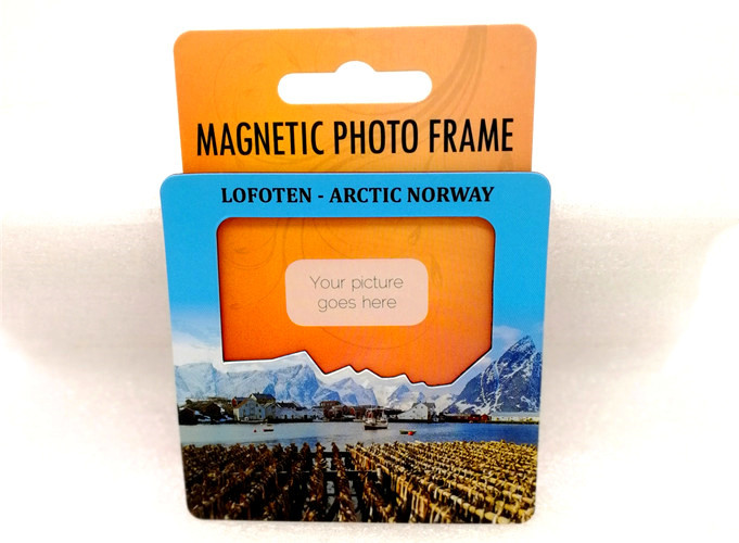 Custom Design Flexible Magnetic Photo Frame For Refrigerator 4 Colors Printing Custom Fridge Magnet