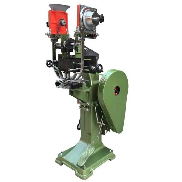 Automatic Double Head Eyeleting Machine Fahion Shopping Bag Shoe Eyelet Making