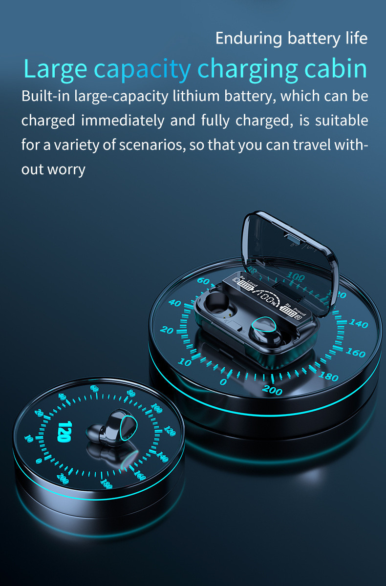 IPX7 Waterproof In Ear Bluetooth Earphone 33ft Operating Auto Pairing