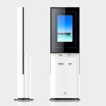 Ticket Vending E - Payment Kiosk Thermal Printer Finger Print Reader