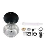 HWHongRV round camper rvs kitchen kit Stainless Steel Sink campervan tempered