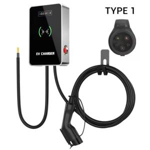 China Wall Mounted AC EV Charger Household Use 9/11/17.6KW Plug And Charge TYPE 1 factory