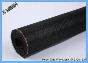 China Black Fiberglass Insect Screen Mesh Netting 18X16 Mesh Count For Windows factory