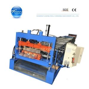 China Auto Floor Decking Roll Forming Machine Precise Cutting Length factory