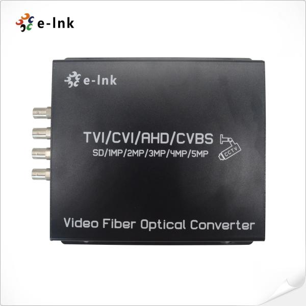 Video Fiber Converter 4Ch 5MP HD-Video 4-In-1 Video Fiber Converter Fiber Media