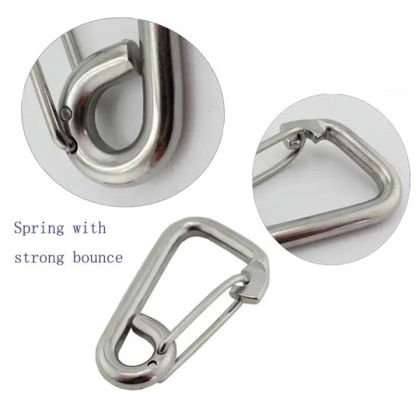 OEM Accepted Stainless Steel Hiking Climbing Spring Snap Hook for Outdoor