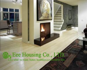 China Natural Color Bamboo Flooring,Vertical-compressed Structure, General UV Varnish,4 sides micro bevel connection Coating factory