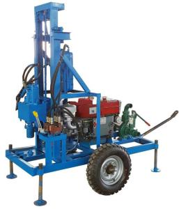 China Hydraulic Operation System Water Drilling Machine 150m Depth For Farm Irrigation Well Drilling factory
