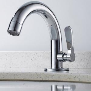 China Brass Cartridge Single Cold Water Basin Tap Bathroom Faucets Single Handle factory
