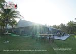 30m Width Glass Wall Outdoor Tents For Events / Exhibition 1000 People Capacity