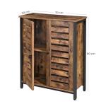 Side Cupboard With Industrial Design, Home Storage Shelve Unit, Storage Cabinet,