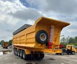 Customization 4 Axle Capacity Self Dumping Dump Trailer Rear Dump Semi Trailer