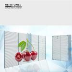 Flexible IP43 P3.91 Glass Wall LED Display 500x1000mm