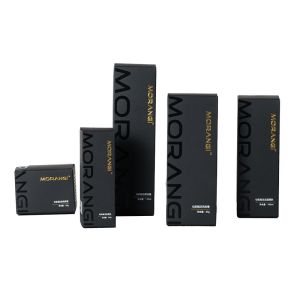 China Personalized Perfume Essential Oil Packaging Boxes With Black Custom Design on sale