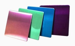 China Sustainable Cold Rolled Stainless Steel Plate Mirror NO.4 Hairline Color factory
