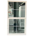 Single Double Glaze UPVC PVC Vinyl Single Hung Window