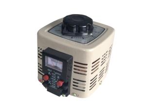 China Metal Shell Single Phase Voltage Regulator , Wide Range Voltage Adjuster 500VA . factory