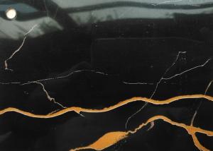 China Black Marble Effect Decorative PVC Film Environmentally Friendly factory
