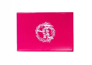 China Customized Recyclable Metallic Pink Bubble Mailers For Packaging Parcels factory
