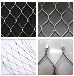 Birds Aviary Zoo China Stainless Steel Flexible Wire ferrule Cable Rope Mesh Net