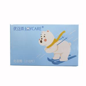 China Small Eco Cotton Wool Pads , Private Cotton Cosmetic Pads Double Faced factory