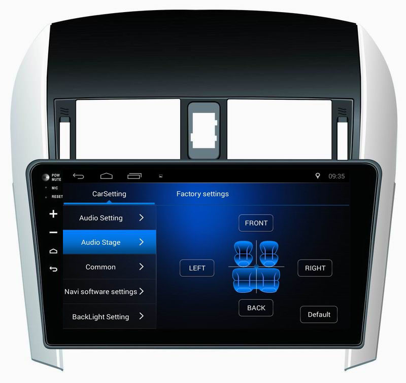 Ouchuangbo auto gps media kit stereo android 8.1 for Toyota Corolla 2007-2011 support USB SWC AUX touch screen