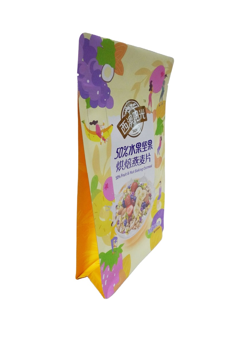 Foil Printing To Custom Dry Fruit Nut Oats Meal Baking Food Grade Packaging