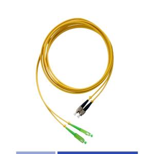 China Singlemode Fiber Optic Patch Cord SC/APC To FC/UPC Duplex 3.0mm LSZH Fibre Optic Patch Leads factory