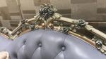 Rose Carving Leather Royal Wooden Design Luxury Sofa Living Room Set
