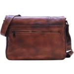 Men's Distressed Full Grain Leather Messenger Bag, Leather Bag, Cross Body Bag,