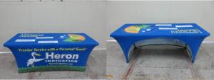 China Printed Advertising Flag Banners Stretch Fitted Table Cloths &amp; Event Table Cloths factory