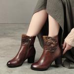 S188 Manufacturers hand-painted three-dimensional flower leather autumn and