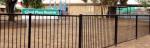 Customized Black Zinc Steel Metal Garrison Fence Panels Maintenance Free