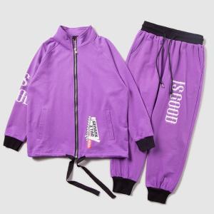 China New Arrival Kids Velour Children Tracksuit factory