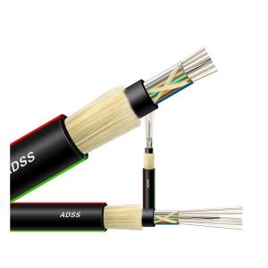 China Adss 48 Core Aerial Fiber Optic Patch Cord Cable Single Mode Large Span Lengths factory